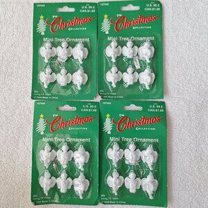 NEW 4 x Vintage 'The Christmas Collection' Mini Tree Ornament Set